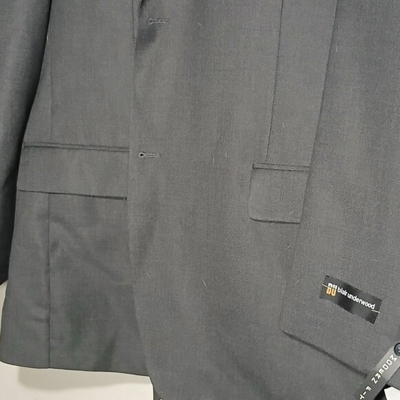 NWT Blair Underwood Black 2-Piece Suit 50L Jacket 45W Pants $169 Retail - Picture 3 of 14